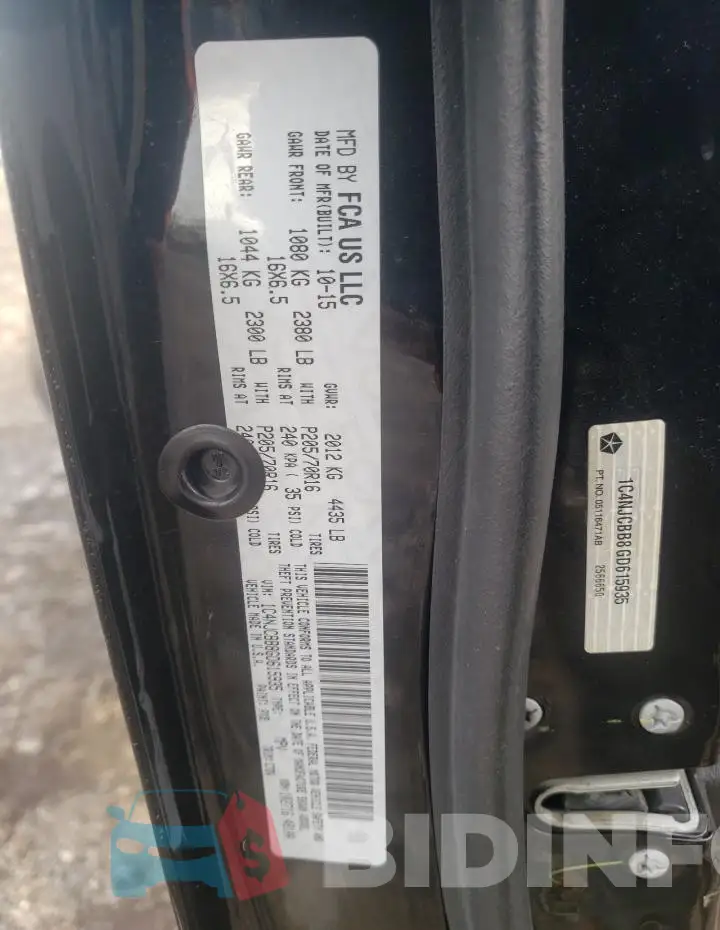 1C4NJCBB8GD615935 Photo# 13