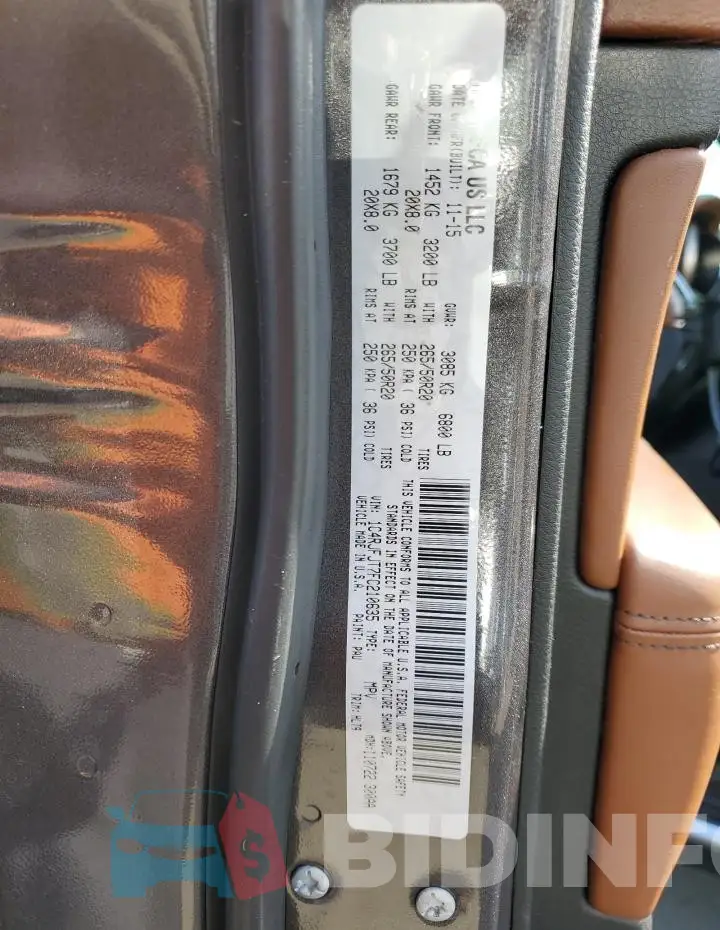 1C4RJFJT7FC210635 Photo# 14