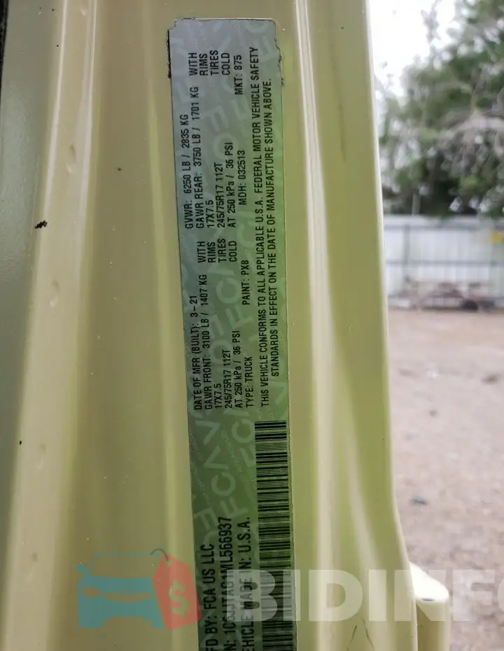 1C6JJTAG1ML566937 Photo# 13