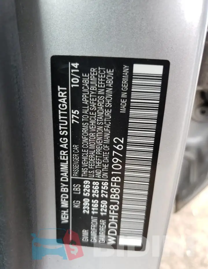 WDDHF8JB8FB109762 Photo# 13