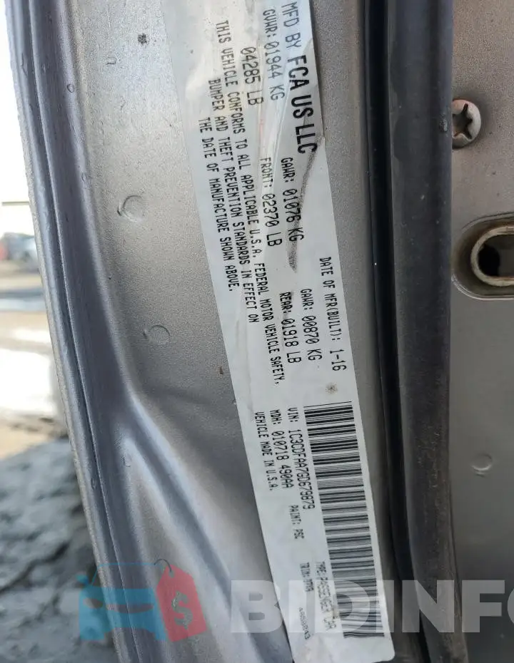 1C3CDFAA7GD679879 Photo# 12