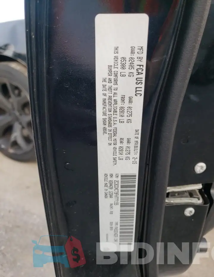 2C3CDXCT9FH777155 Photo# 12