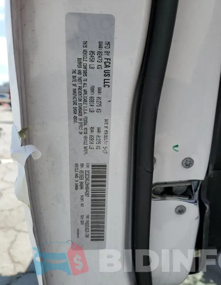 2C3CDXGJ3HH644287 Photo# 12