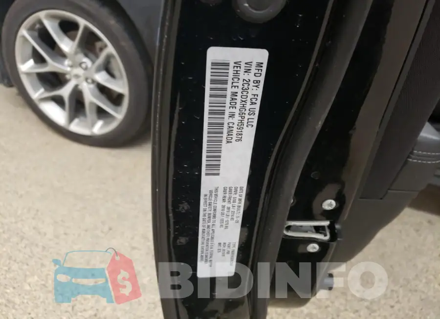 2C3CDXHG6PH591876 Photo# 12