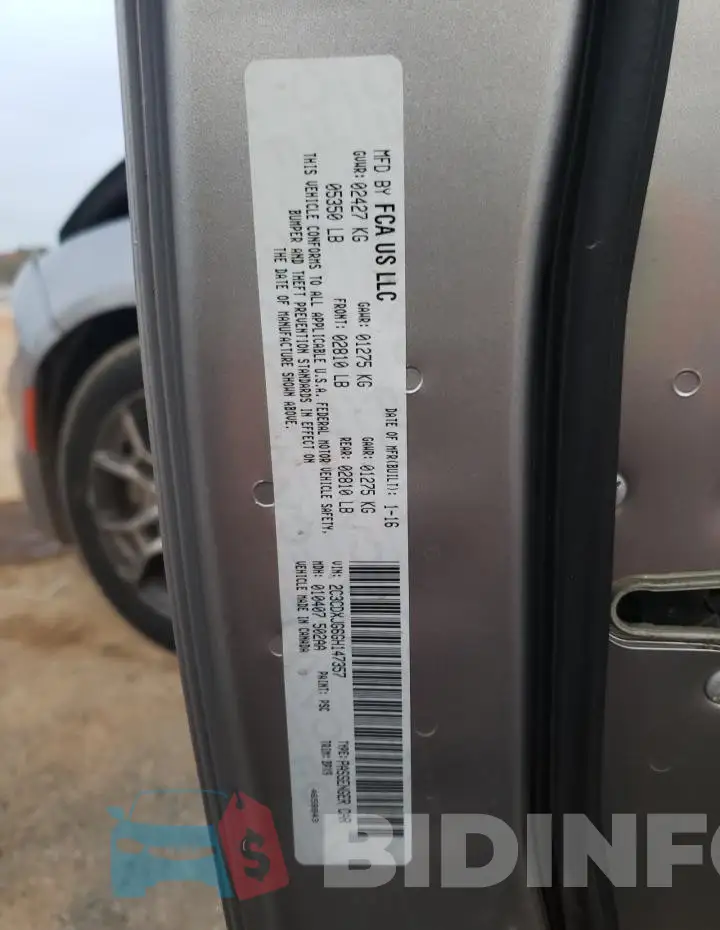 2C3CDXJG6GH147357 Photo# 12