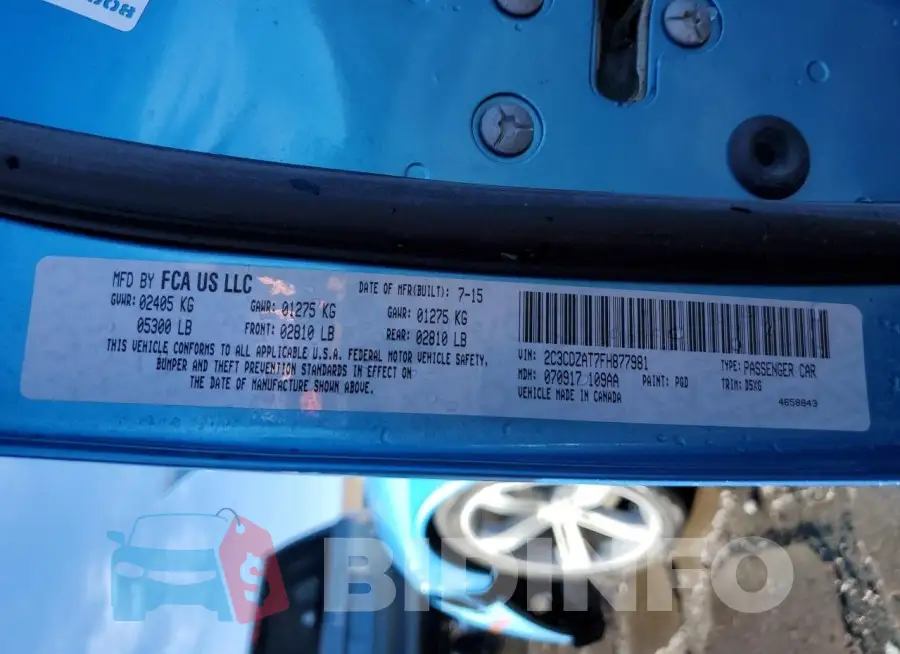 2C3CDZAT7FH877981 Photo# 12