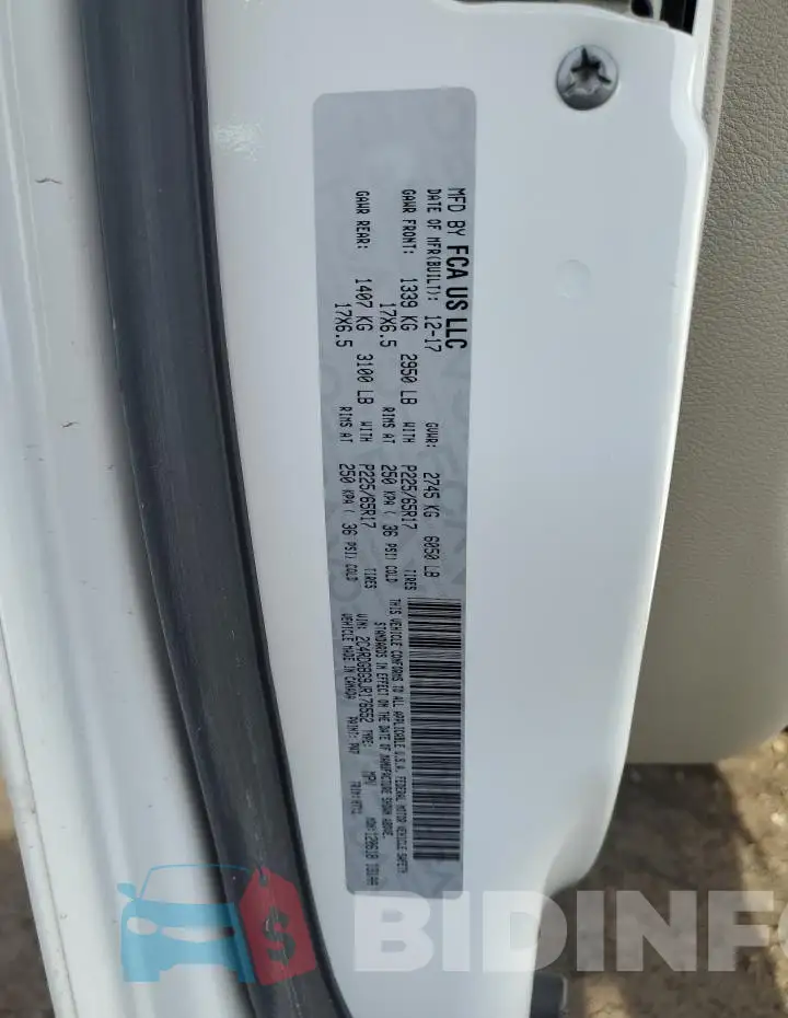 2C4RDGBG9JR176552 Photo# 13