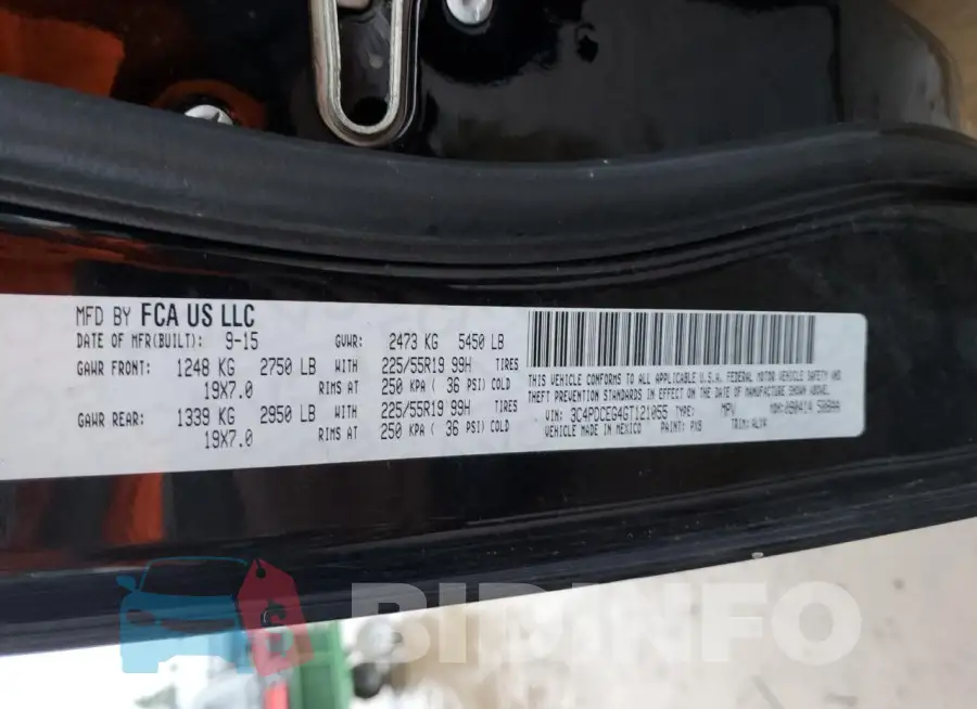3C4PDCEG4GT121055 Photo# 12