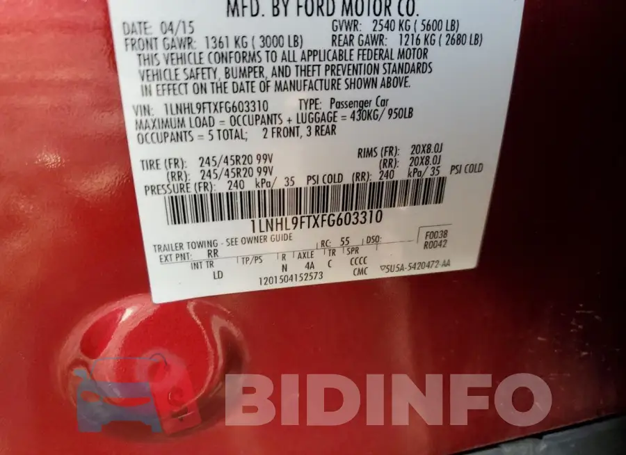 1LNHL9FTXFG603310 Photo# 12
