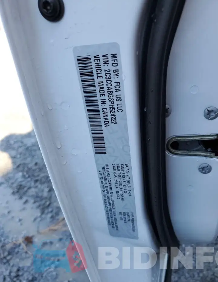 2C3CCABG8PH524222 Photo# 12