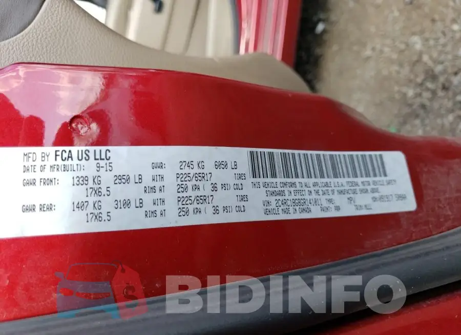 2C4RC1BG8GR141011 Photo# 13