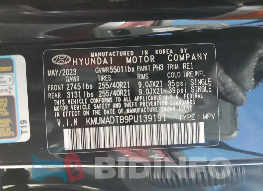 KMUMADTB9PU139191 Photo# 13