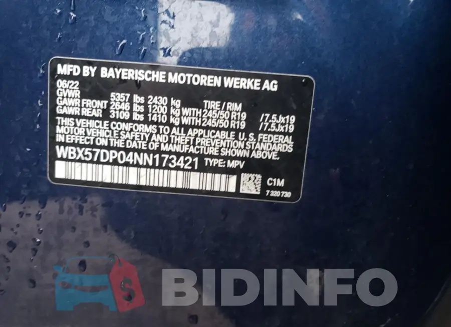 WBX57DP04NN173421 Photo# 12