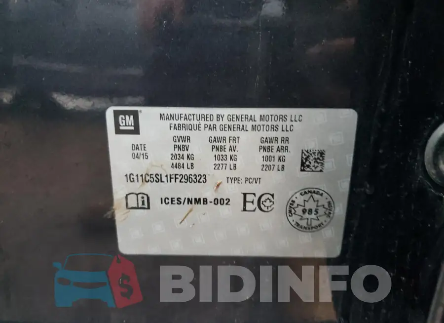 1G11C5SL1FF296323 Photo# 13