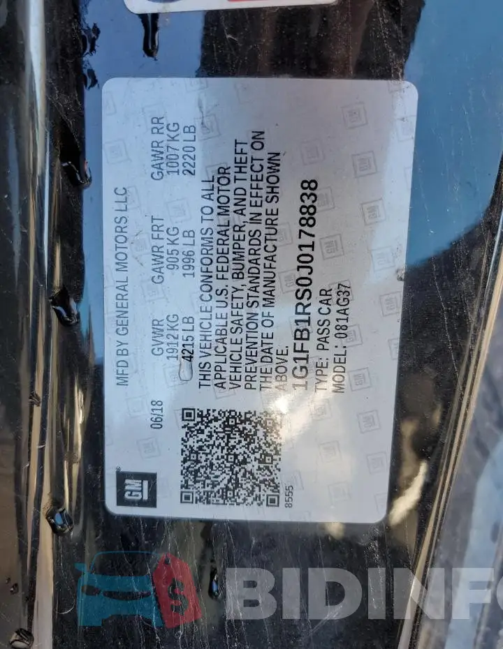1G1FB1RS0J0178838 Photo# 12