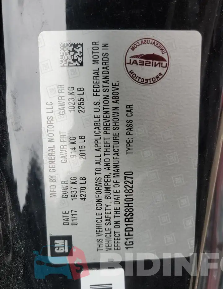 1G1FD1RS8H0182270 Photo# 12