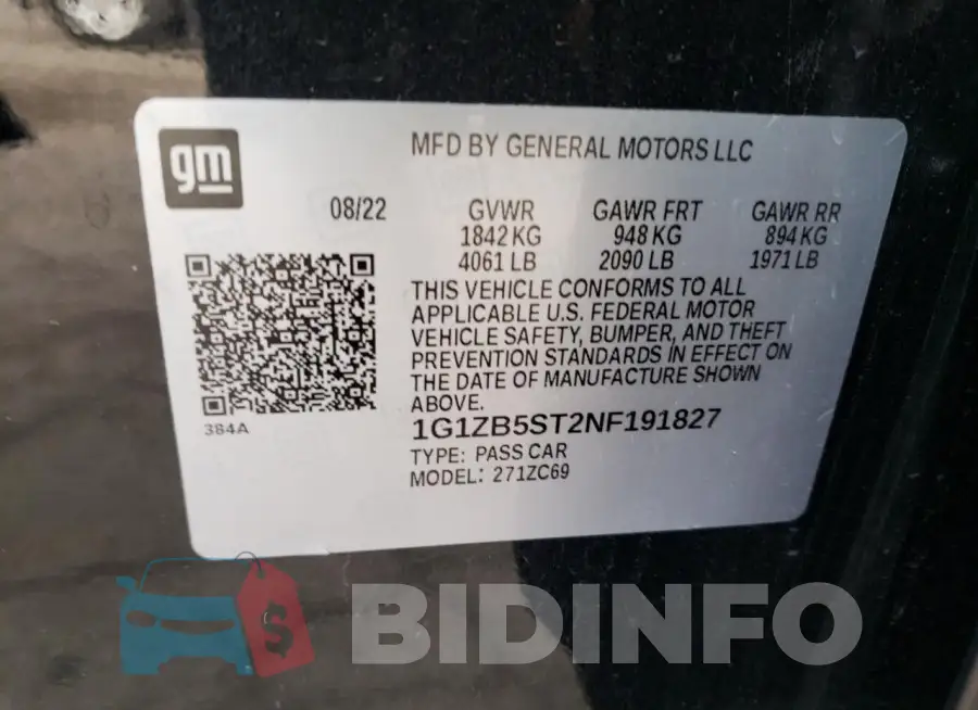 1G1ZB5ST2NF191827 Photo# 12