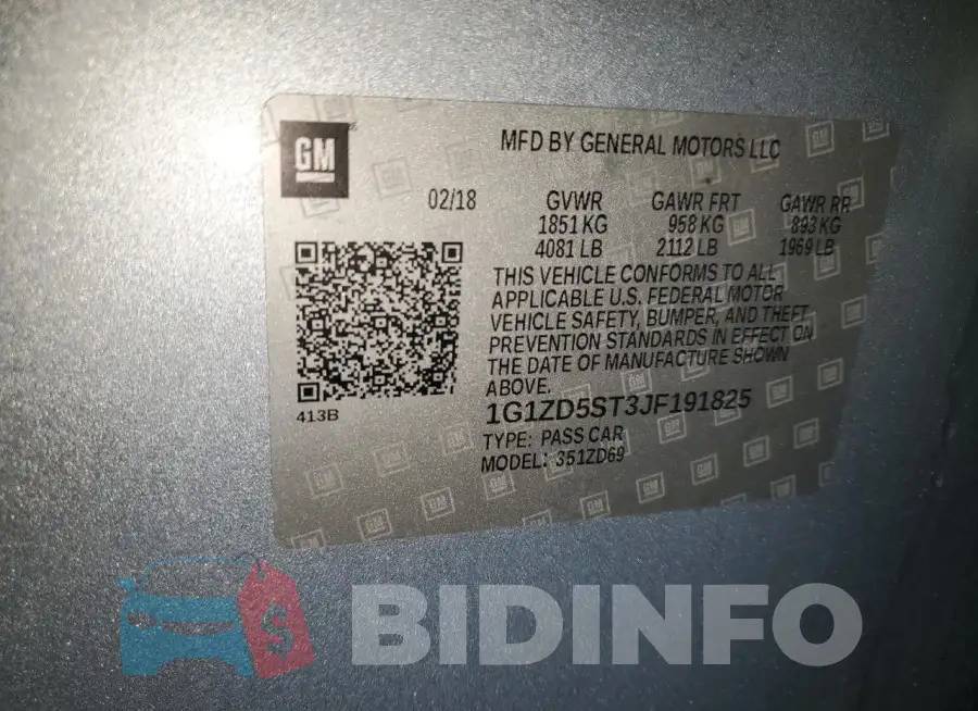 1G1ZD5ST3JF191825 Photo# 12