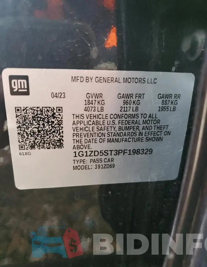 1G1ZD5ST3PF198329 Photo# 12