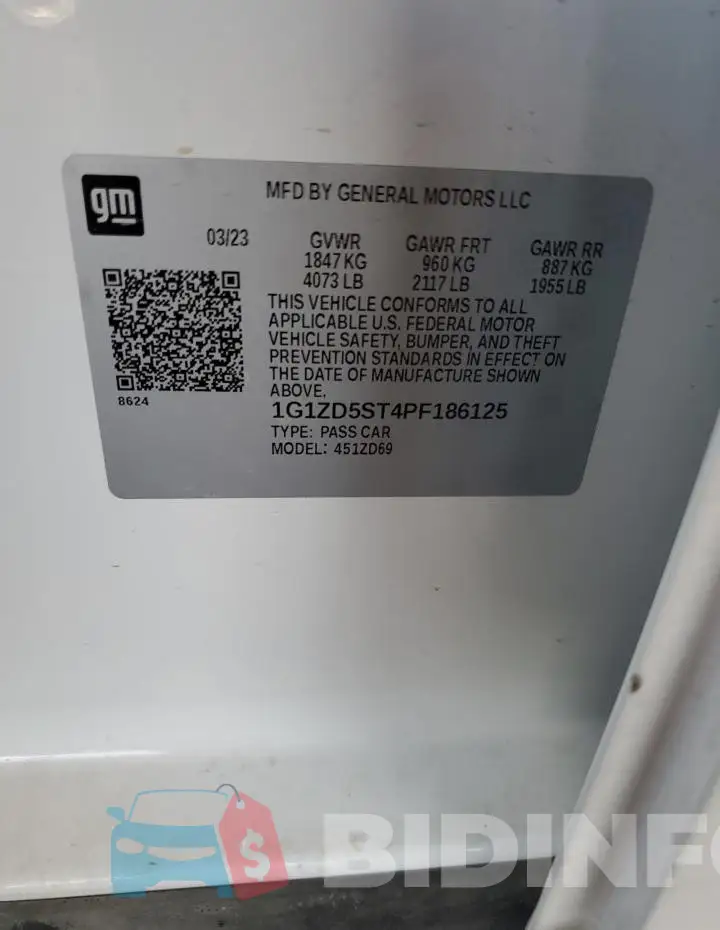 1G1ZD5ST4PF186125 Photo# 12