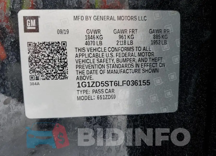 1G1ZD5ST6LF036155 Photo# 12