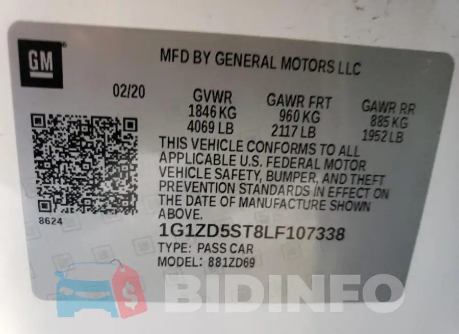 1G1ZD5ST8LF107338 Photo# 12