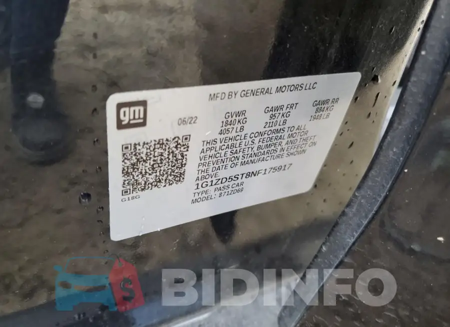 1G1ZD5ST8NF175917 Photo# 12