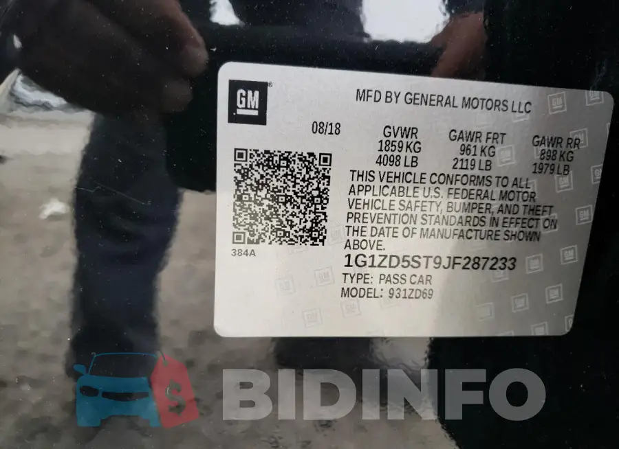 1G1ZD5ST9JF287233 Photo# 12