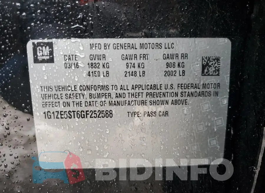 1G1ZE5ST6GF252588 Photo# 12