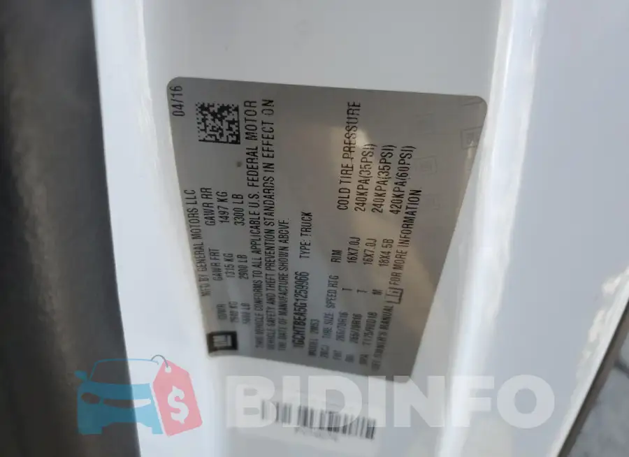 1GCHTBEA5G1259966 Photo# 12