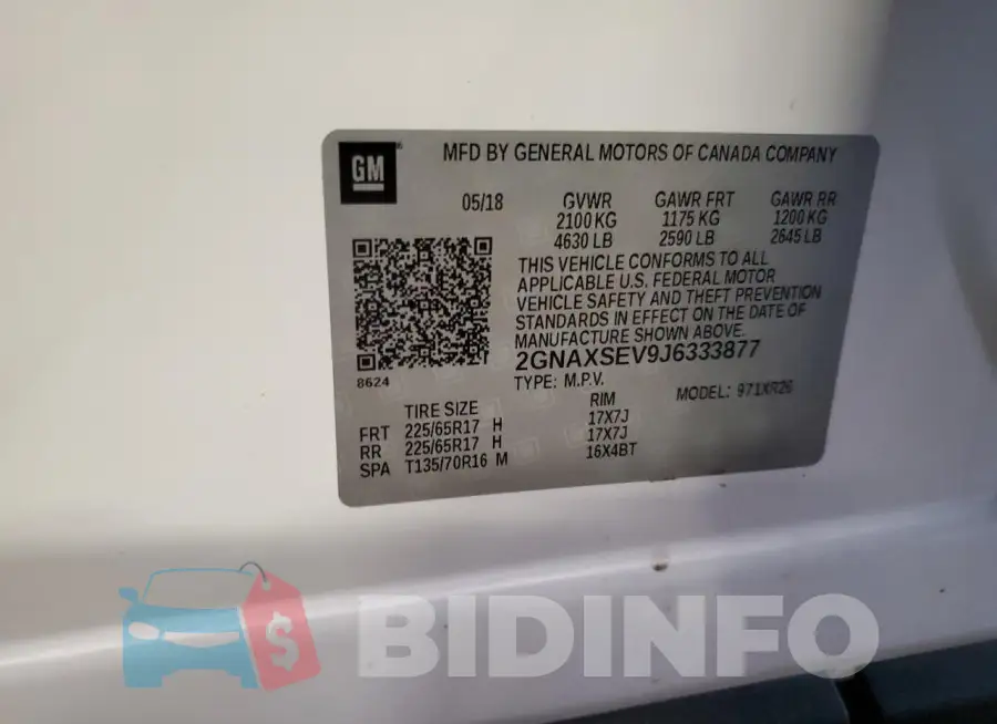 2GNAXSEV9J6333877 Photo# 13