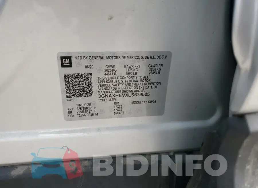 3GNAXHEVXLS679525 Photo# 13