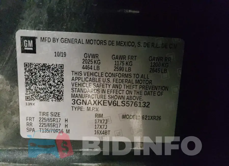 3GNAXKEV6LS576132 Photo# 13
