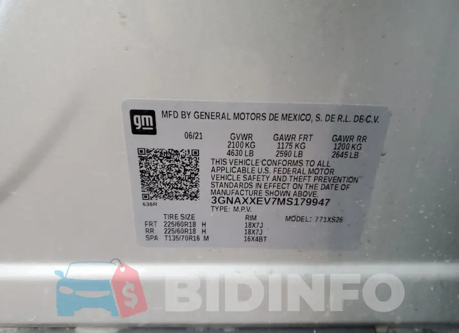 3GNAXXEV7MS179947 Photo# 13