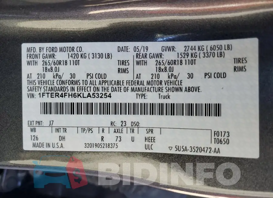 1FTER4FH6KLA53254 Photo# 12
