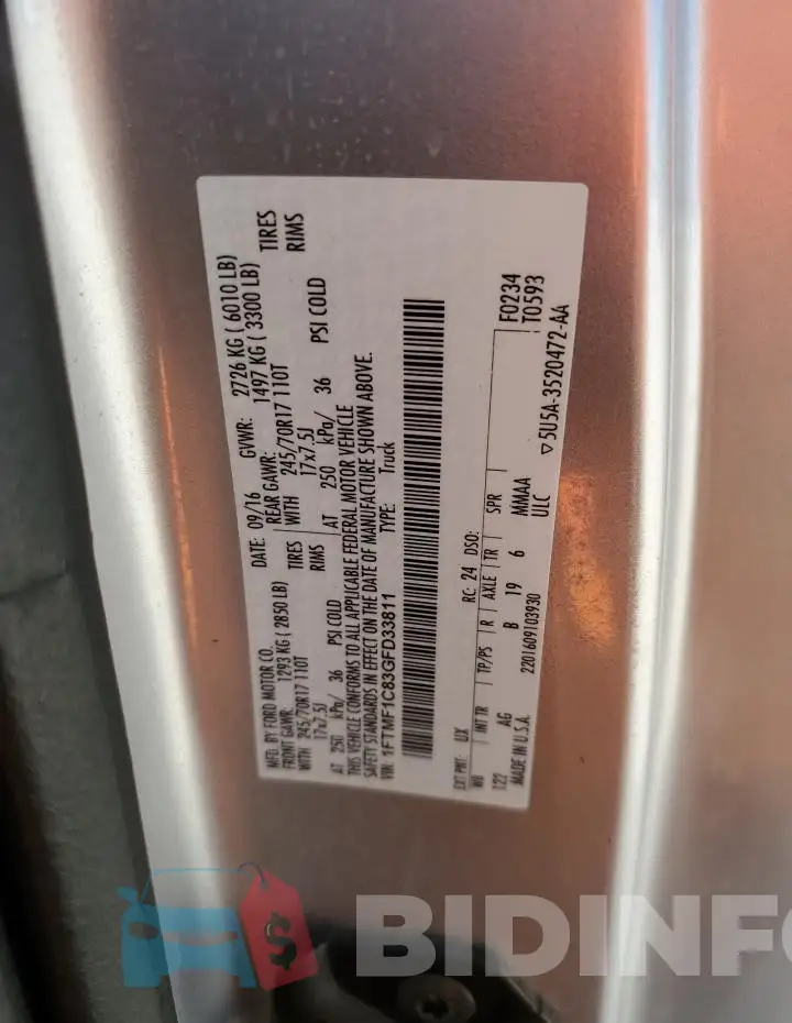 1FTMF1C83GFD33811 Photo# 12