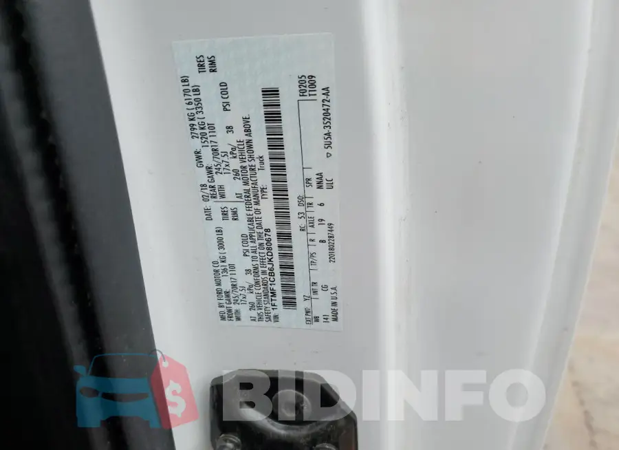 1FTMF1CB6JKD80678 Photo# 12