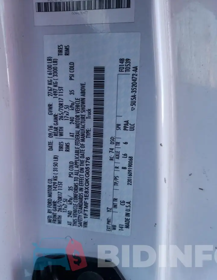 1FTMF1E8XGKG05176 Photo# 12