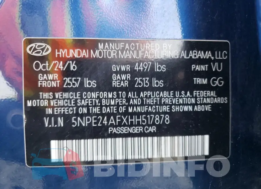5NPE24AFXHH517878 Photo# 12