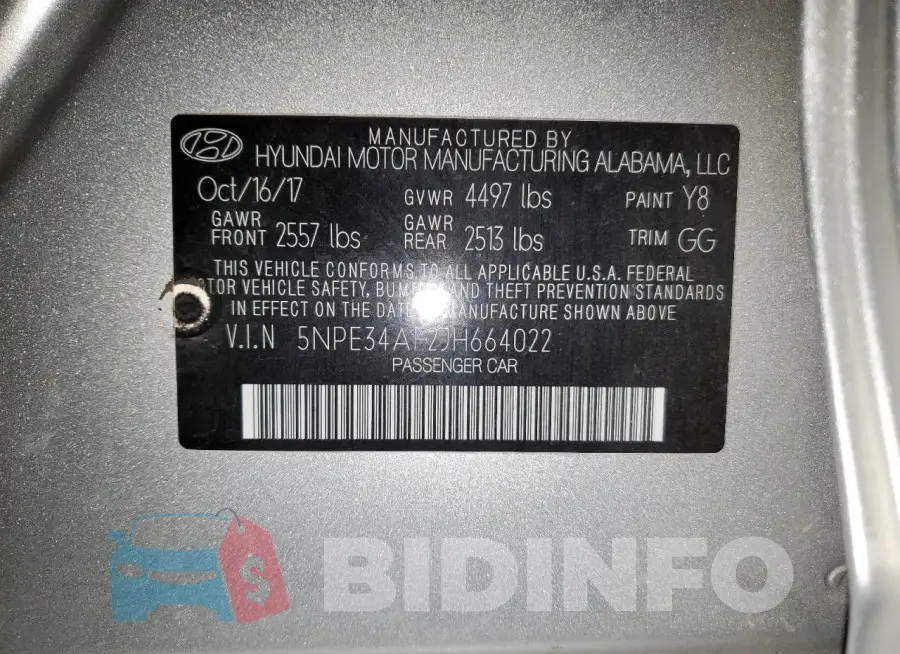 5NPE34AF2JH664022 Photo# 12