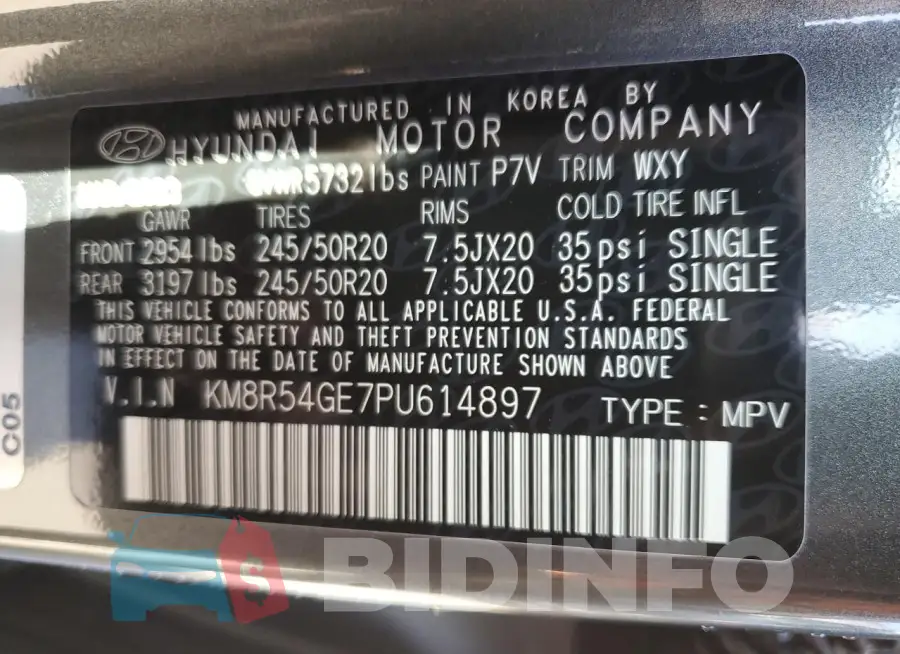 KM8R54GE7PU614897 Photo# 13