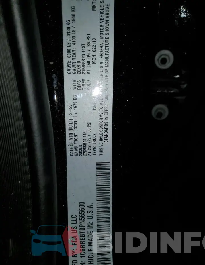 1C6RREBT0PN565600 Photo# 13