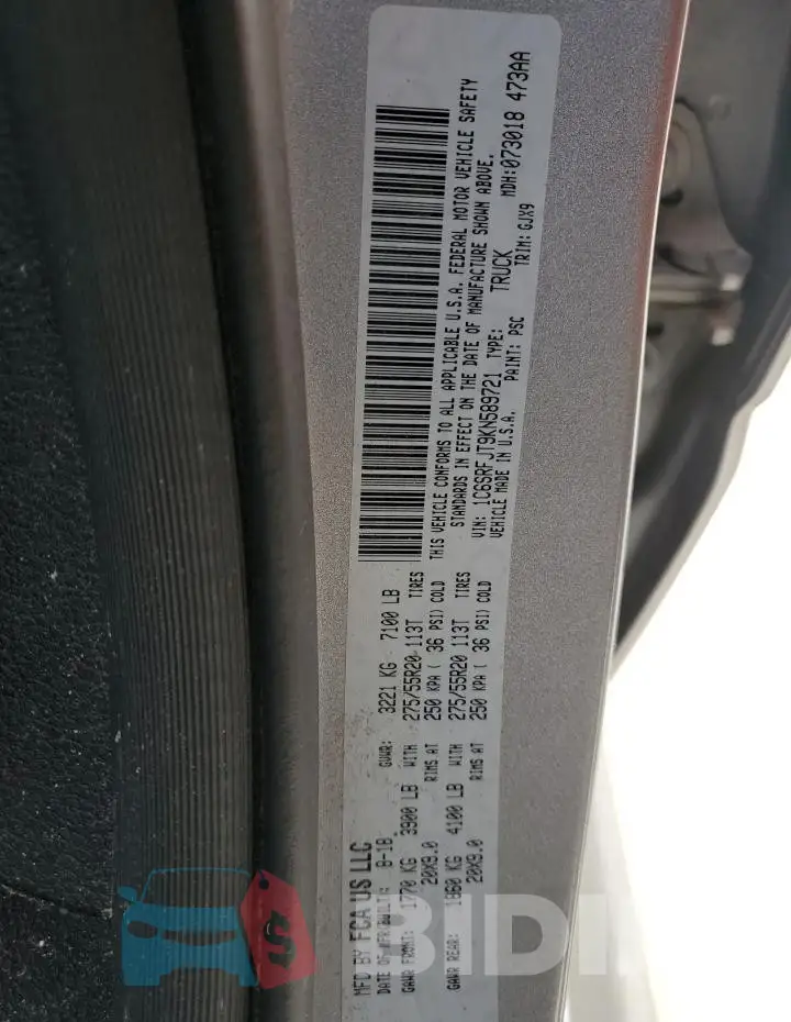 1C6SRFJT9KN589721 Photo# 12