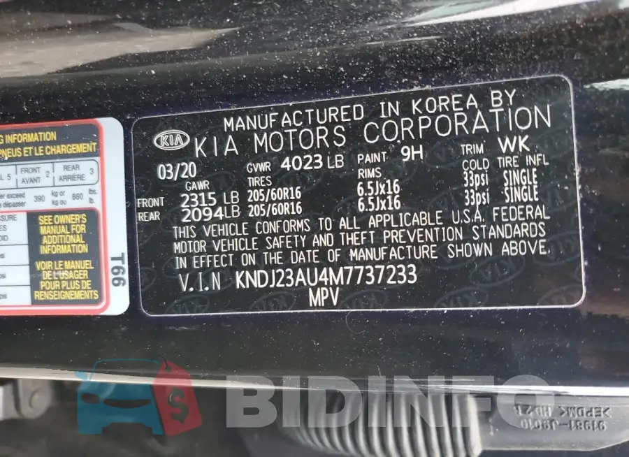 KNDJ23AU4M7737233 Photo# 12