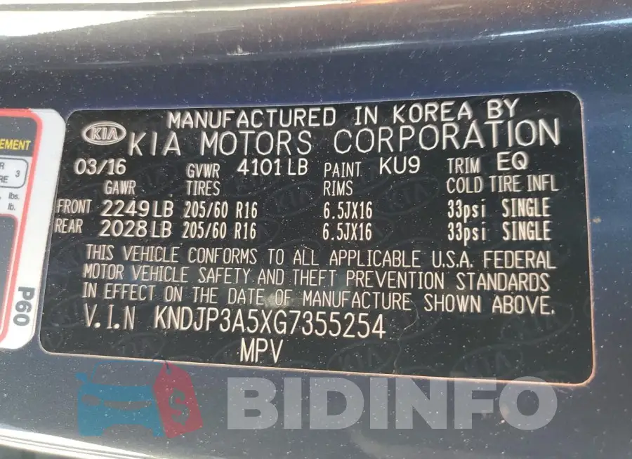 KNDJP3A5XG7355254 Photo# 14