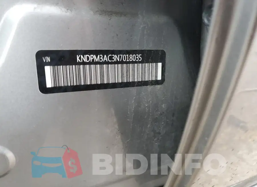 KNDPM3AC3N7018035 Photo# 14