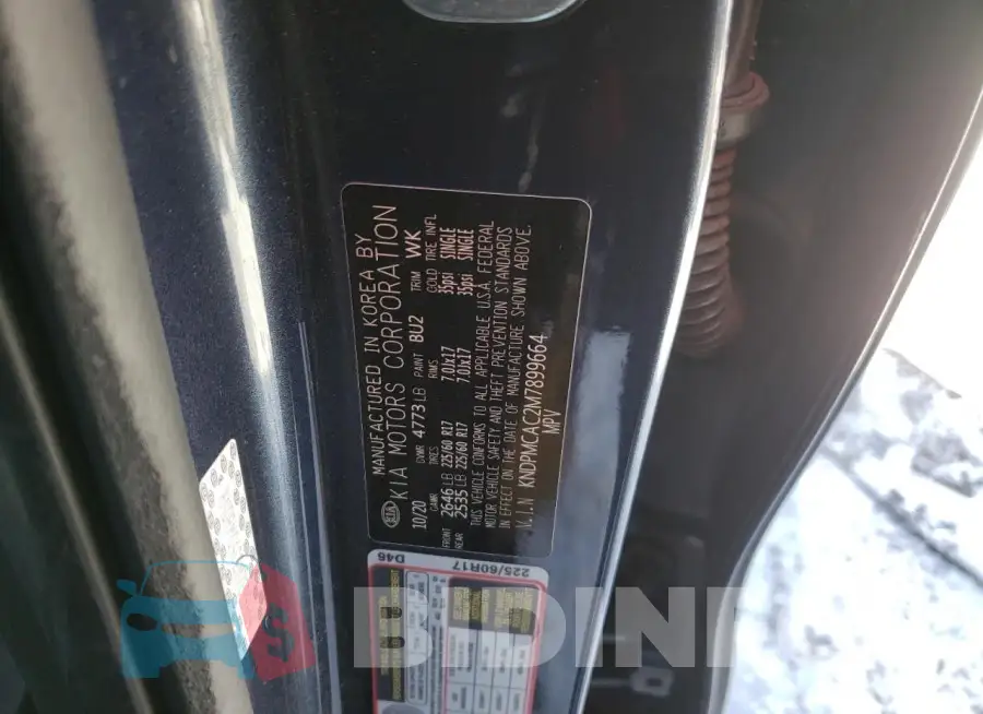 KNDPMCAC2M7899664 Photo# 12