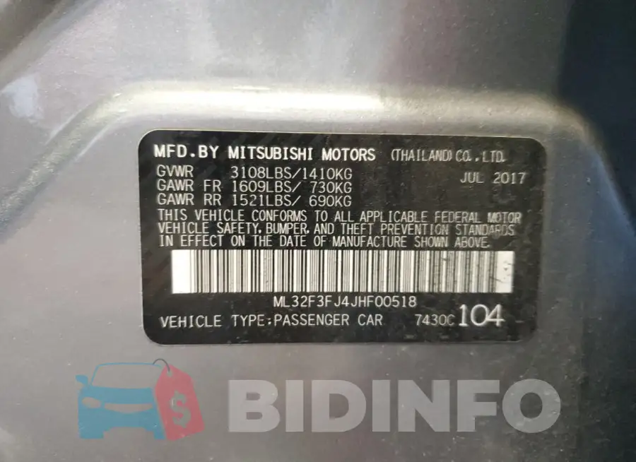 ML32F3FJ4JHF00518 Photo# 13