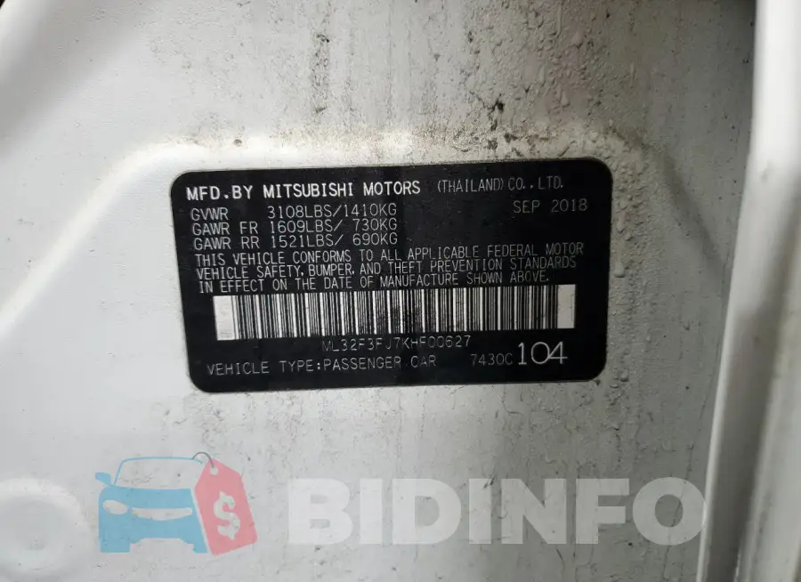 ML32F3FJ7KHF00627 Photo# 13