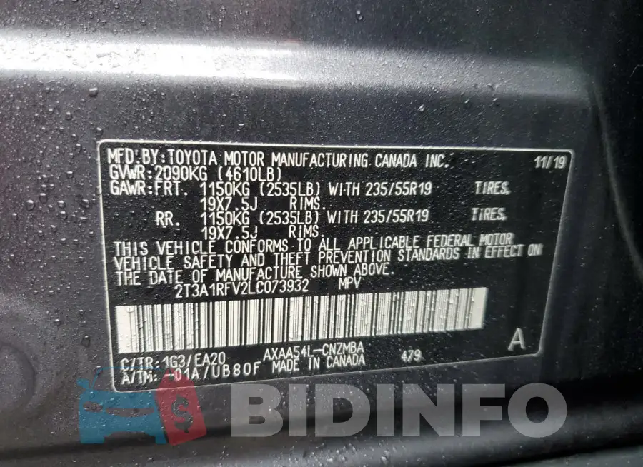 2T3A1RFV2LC073932 Photo# 13
